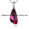 Sw Elements Crystal Fuchsia Color Charm Necklace
